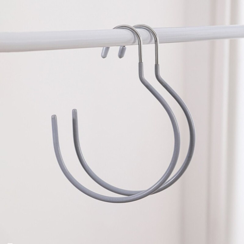 2/4 tk C-kujuline salli riidepuud Ruumisäästlikud roostevabast terasest püksid riidepuud Hoiuhoidja käekoti konksud korgihoidja rippuvad riided