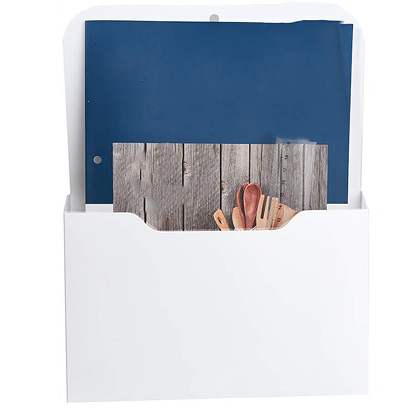 Suport magnetic pentru fișiere - Suport magnetic pentru hârtie, organizator de buzunar pentru depozitare articole de birou Organizator de corespondență pentru caiete, scrisori