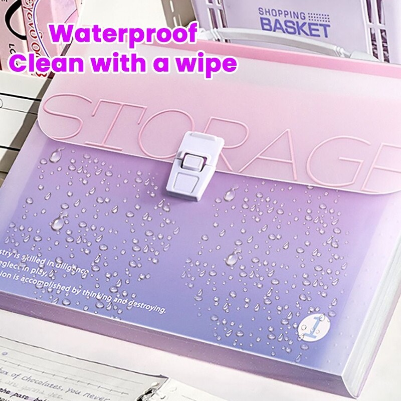 Prijenosna vodootporna A4 mapa s datotekama Pohranjivanje testnog papira Klasificirana torba za organe za pohranu PP 13 džepova Organizator datoteka Školski ured