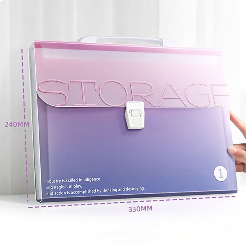 Prijenosna vodootporna A4 mapa s datotekama Pohranjivanje testnog papira Klasificirana torba za organe za pohranu PP 13 džepova Organizator datoteka Školski ured