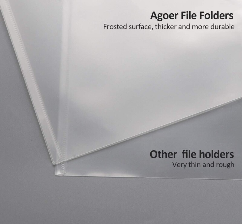20 buc. Geantă pentru fișiere A4, 16C, din plastic transparent, groasă, de capacitate mare, pachet de date, pachet de date pentru studenți, birou, papetărie, etichete.