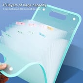 Okomita A4 višeslojna mapa Dutton torba za datoteke Torba za datoteke Cvjetna torba za orgulje s 13 ćelija velikog kapaciteta Jednostavna korejska uredska dopisnica