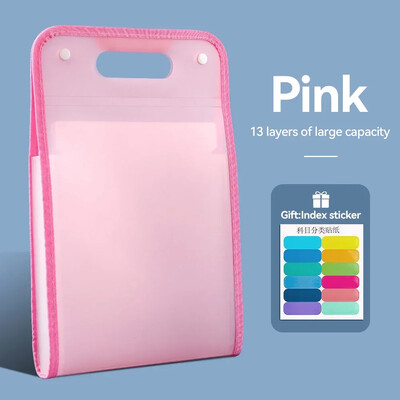 Okomita A4 višeslojna mapa Dutton torba za datoteke Torba za datoteke Cvjetna torba za orgulje s 13 ćelija velikog kapaciteta Jednostavna korejska uredska dopisnica