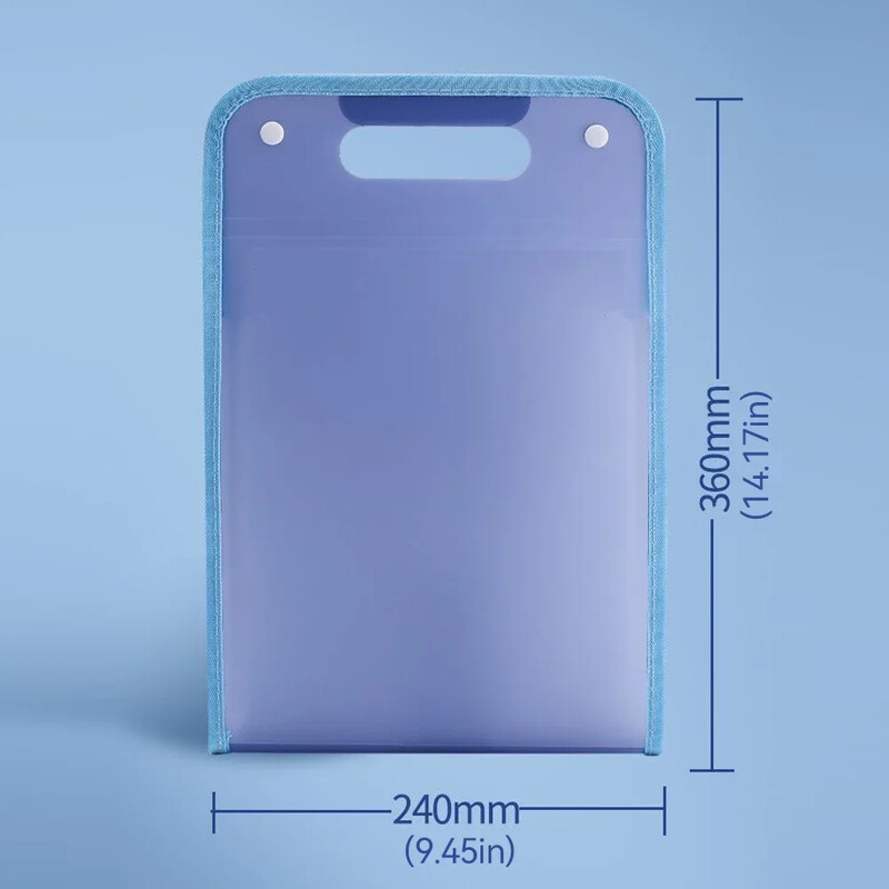 Okomita A4 višeslojna mapa Dutton torba za datoteke Torba za datoteke Cvjetna torba za orgulje s 13 ćelija velikog kapaciteta Jednostavna korejska uredska dopisnica