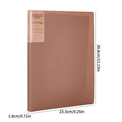 1 пакет, книга с данни с ретро цветни удебелени данни, папка за съхранение на фактури за финансови договори в офиса, кутия за документи за съхранение на настолен компютър