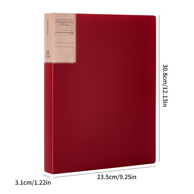 1 пакет, книга с данни с ретро цветни удебелени данни, папка за съхранение на фактури за финансови договори в офиса, кутия за документи за съхранение на настолен компютър