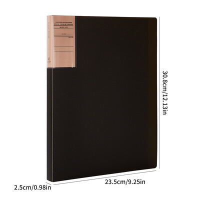 1 пакет, книга с данни с ретро цветни удебелени данни, папка за съхранение на фактури за финансови договори в офиса, кутия за документи за съхранение на настолен компютър