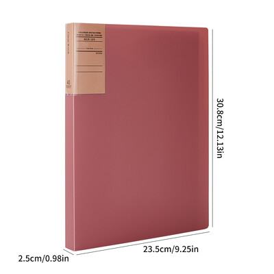 1 пакет, книга с данни с ретро цветни удебелени данни, папка за съхранение на фактури за финансови договори в офиса, кутия за документи за съхранение на настолен компютър
