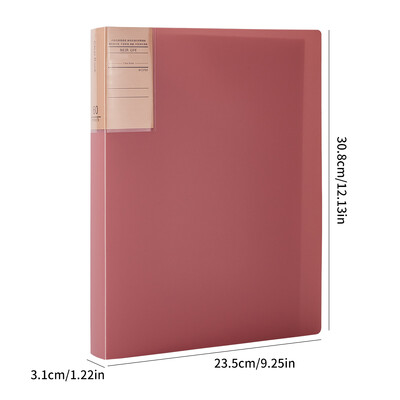 1 пакет, книга с данни с ретро цветни удебелени данни, папка за съхранение на фактури за финансови договори в офиса, кутия за документи за съхранение на настолен компютър