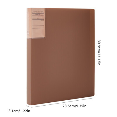 1 пакет, книга с данни с ретро цветни удебелени данни, папка за съхранение на фактури за финансови договори в офиса, кутия за документи за съхранение на настолен компютър