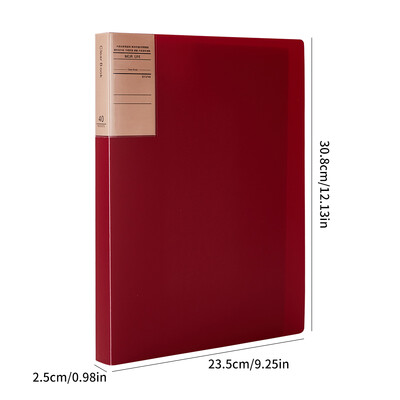 1 пакет, книга с данни с ретро цветни удебелени данни, папка за съхранение на фактури за финансови договори в офиса, кутия за документи за съхранение на настолен компютър