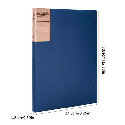 1 пакет, книга с данни с ретро цветни удебелени данни, папка за съхранение на фактури за финансови договори в офиса, кутия за документи за съхранение на настолен компютър