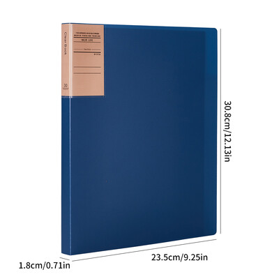 1 пакет, книга с данни с ретро цветни удебелени данни, папка за съхранение на фактури за финансови договори в офиса, кутия за документи за съхранение на настолен компютър