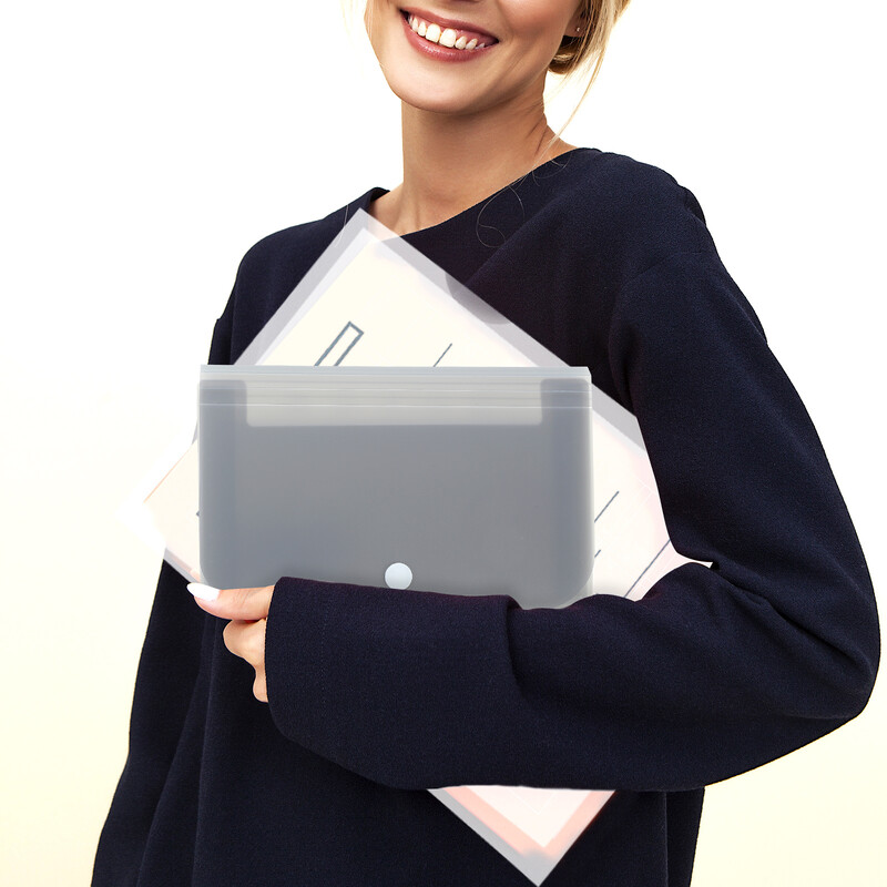 Портфейл за малки файлове Папка с разписки A6 Папка с акордеон 7-слойна кутия за файлове Водоустойчив пластмасов органайзер за акордеон Офис консумативи