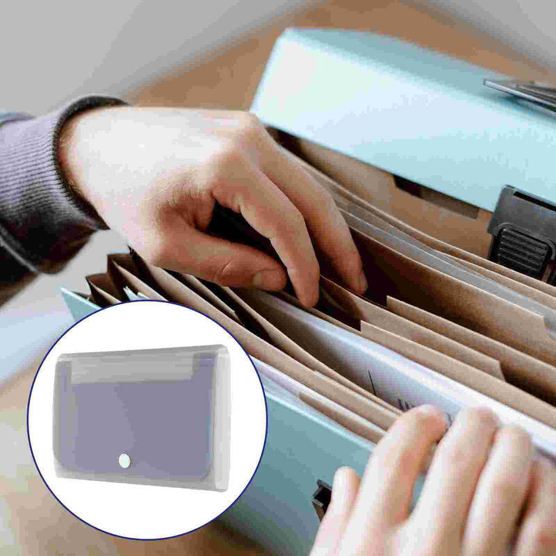 Портфейл за малки файлове Папка с разписки A6 Папка с акордеон 7-слойна кутия за файлове Водоустойчив пластмасов органайзер за акордеон Офис консумативи