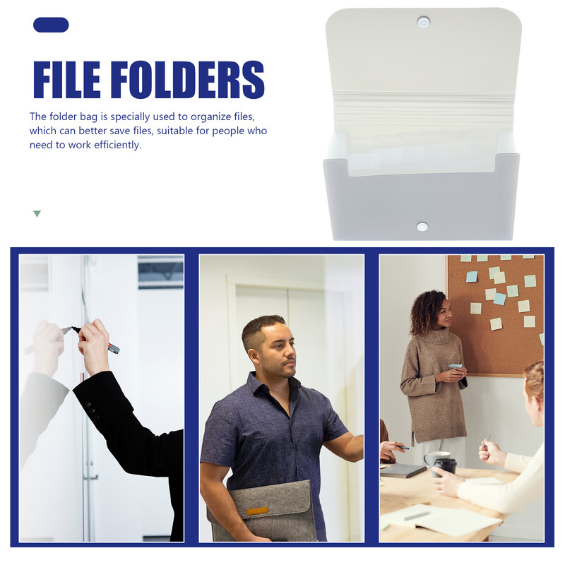 Портфейл за малки файлове Папка с разписки A6 Папка с акордеон 7-слойна кутия за файлове Водоустойчив пластмасов органайзер за акордеон Офис консумативи