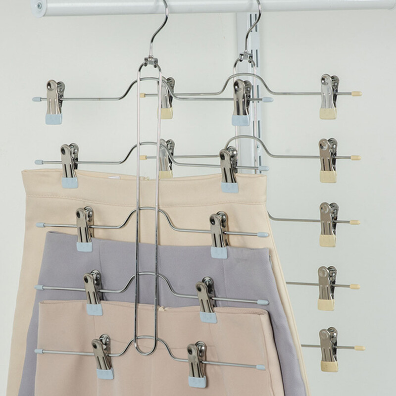 Suport practic pentru uscare haine Suport rotativ antiderapant pentru pantaloni, pentru acasă