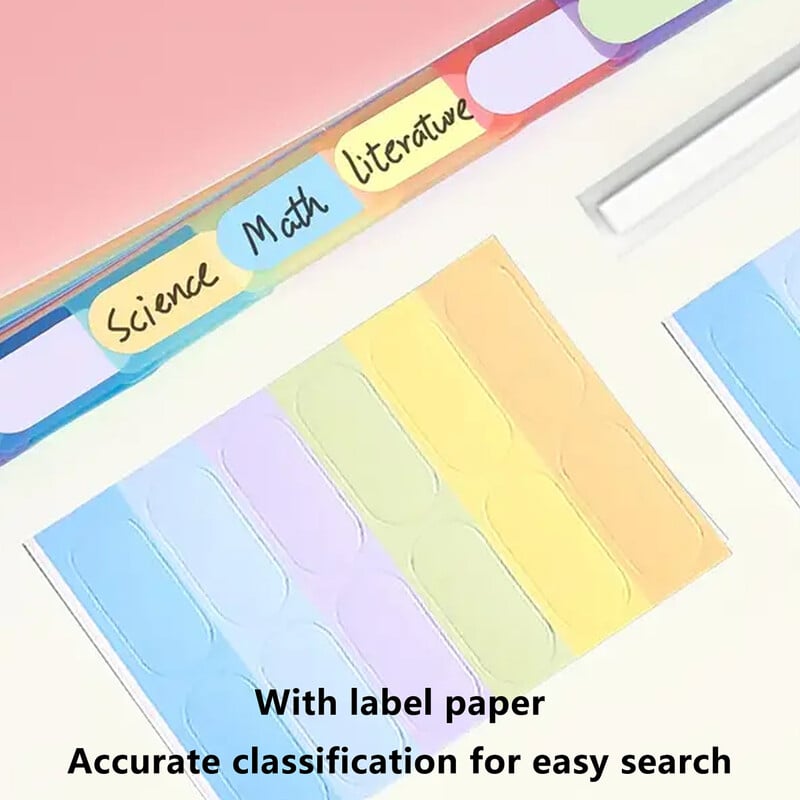25 slojeva A4 Letter Vertikalni držač datoteka za pohranu Rainbow Višeslojni 2000 listova Organizator za pohranu školskog uredskog papira