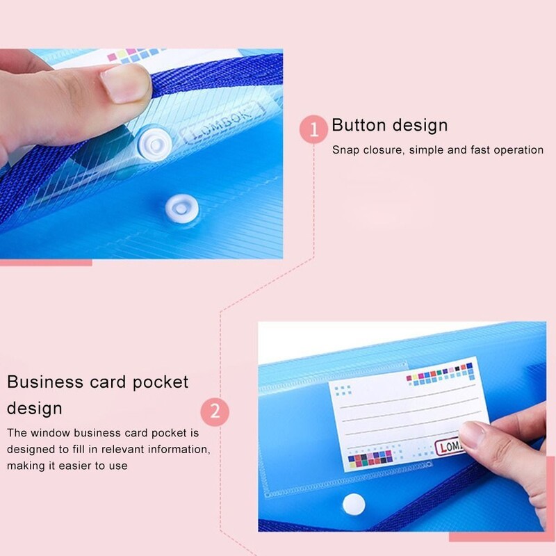 A5 plastične mape s datotekama velikog kapaciteta, torba za uredske dokumente, torbica, mapa s omotnicama