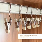 Clip cârlig de suspendare multifuncțional din oțel inoxidabil Cârlig metalic cu 3 caractere Cizme șosete Clip pentru șapcă Afișare Clip de probă Clip unică