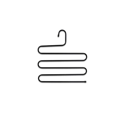 Suport pentru pantaloni magic cu mai multe straturi Suport pentru pantaloni în formă de S din oțel inoxidabil Suport multifuncțional anti-alunecare pentru pantaloni în stil pentru bărbați și femei