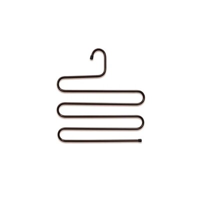 Suport pentru pantaloni magic cu mai multe straturi Suport pentru pantaloni în formă de S din oțel inoxidabil Suport multifuncțional anti-alunecare pentru pantaloni în stil pentru bărbați și femei