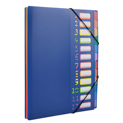 Органайзер за разширяване на папка с размер A4 Letter, 24 джоба, 240 листа, папка с дъгова подплата за дома, офиса, училище