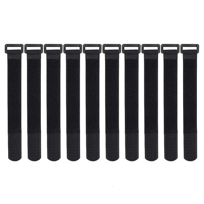 10 bucăți/lot 2cm * 20cm nailon cataramă inversă dispozitiv de fixare cu cârlig legături de cablu curea cu velcro Finisare linie lipicioasă