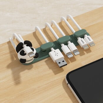 WORTHBUY Cable Clips Desk Cable Management Αυτοκόλλητο κλιπ στερέωσης καλωδίων οικιακού γραφείου Πολυλειτουργική βάση οργάνωσης καλωδίων αυτοκινήτου