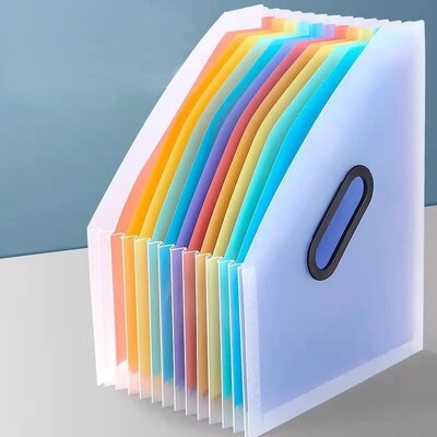 Vertikalna prijenosna mapa od 1 komada, proširiva torba za organe, višeslojni papirnati organizator za studente, dostupne uredske datoteke