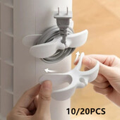 1/5/10/20 buc. Clemă de cablu Organizator de cabluri de depozitare Înfășurator de cabluri de uz casnic Organizator de cabluri de alimentare Clip de fixare Fixare priză de bucătărie