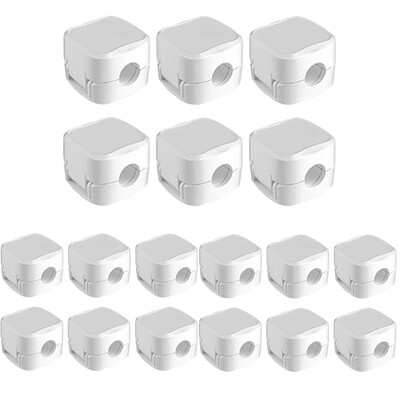 6/18 komada Magnetska kopča za kabel Organizator Samoljepljivi držač kabela Protuklizni držač stolnog kabela Skrivena podrška za kabel za punjenje