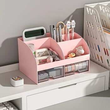 Clear Desktop Storage Box με μικρά συρτάρια για είδη γραφείου και γραφική ύλη