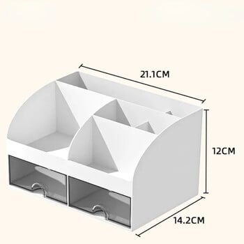 Clear Desktop Storage Box με μικρά συρτάρια για είδη γραφείου και γραφική ύλη