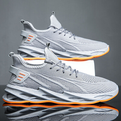 Cipele Muške 2024 Novi stilski trend Muške cipele Prozračne tenisice za trčanje na vezanje Korejska verzija Lagane muške sportske cipele