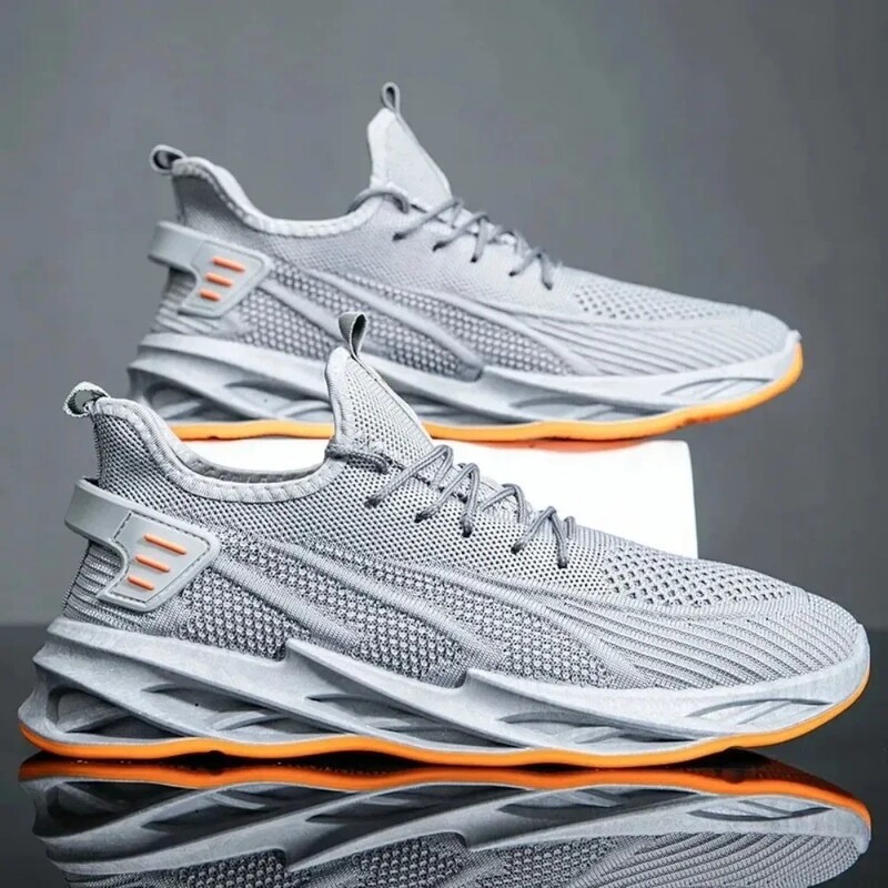 Cipele Muške 2024 Novi stilski trend Muške cipele Prozračne tenisice za trčanje na vezanje Korejska verzija Lagane muške sportske cipele