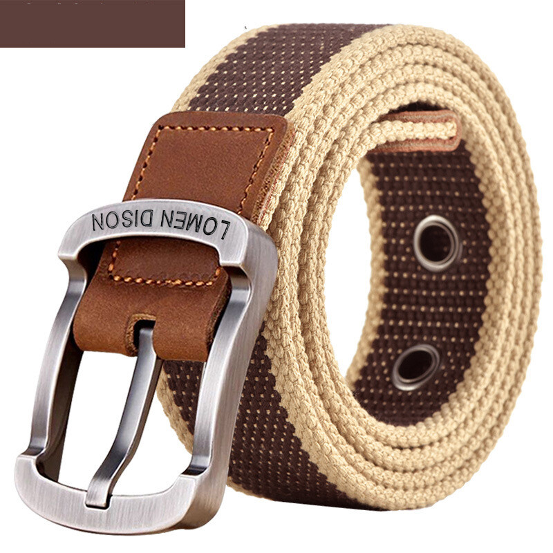 Curea de pânză, centură pentru bărbați și femei, centură pentru pantaloni casual, stil coreean, cataramă pentru student, centură militară pentru tineret pentru antrenament în aer liber