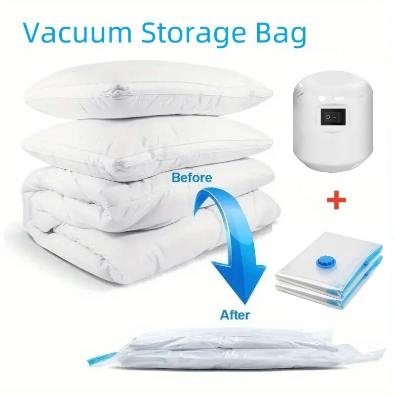 Vakuumska kompresijska vrećica, električna pumpa, usisna pumpa, Mini aparat za vakuumsko lijepljenje, ušteda prostora za odjeću, organizator hrane