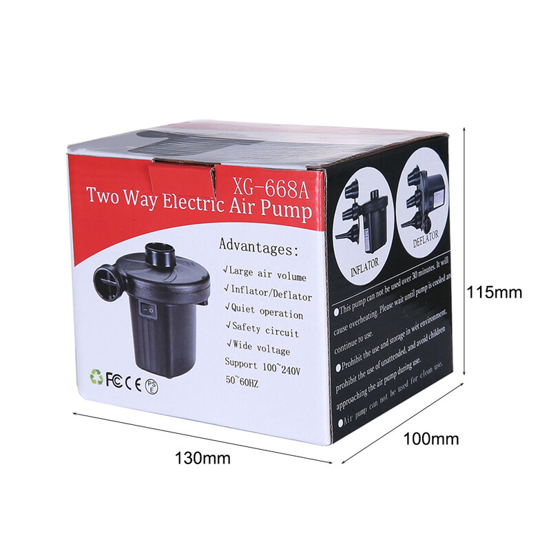 2 viename oro kompresoriaus siurblys 220 V oro ištraukimo siurblys su purkštukais Buitinis lengvas daugiafunkcis čiužinio baseinui