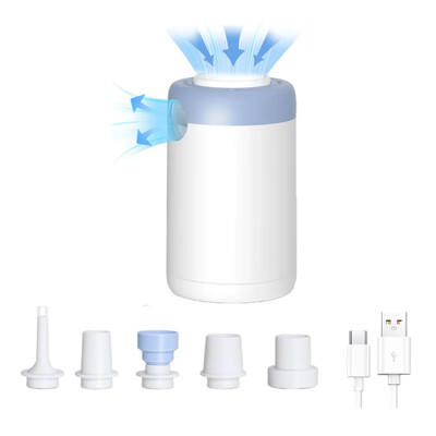 Pompă de aer portabilă, mini pompă de aer cu baterie electrică fără fir, pompă de saltea de călătorie pentru inel de înot, saci de depozitare în vid pentru haine