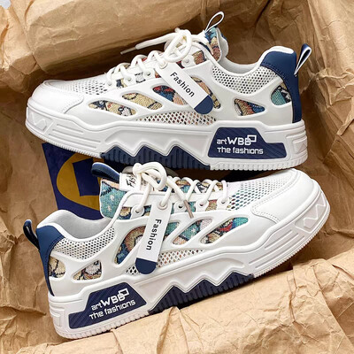 2024 Мъжки обувки за скейтборд Летни маратонки Кожени ежедневни модни Бягане на открито Спорт Туризъм Тенис Платформа Дизайнерски Лукс