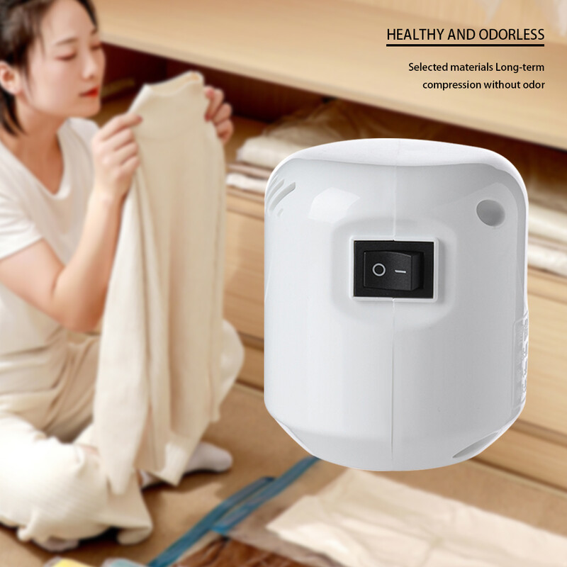 Vakuuminis sandarus kompresinio maišelio siurblys, nešiojamas elektrinis sandarinimo aparatas, 55 W darbą taupantis suspaudimo įrankis, skirtas drabužių laikymo maišams