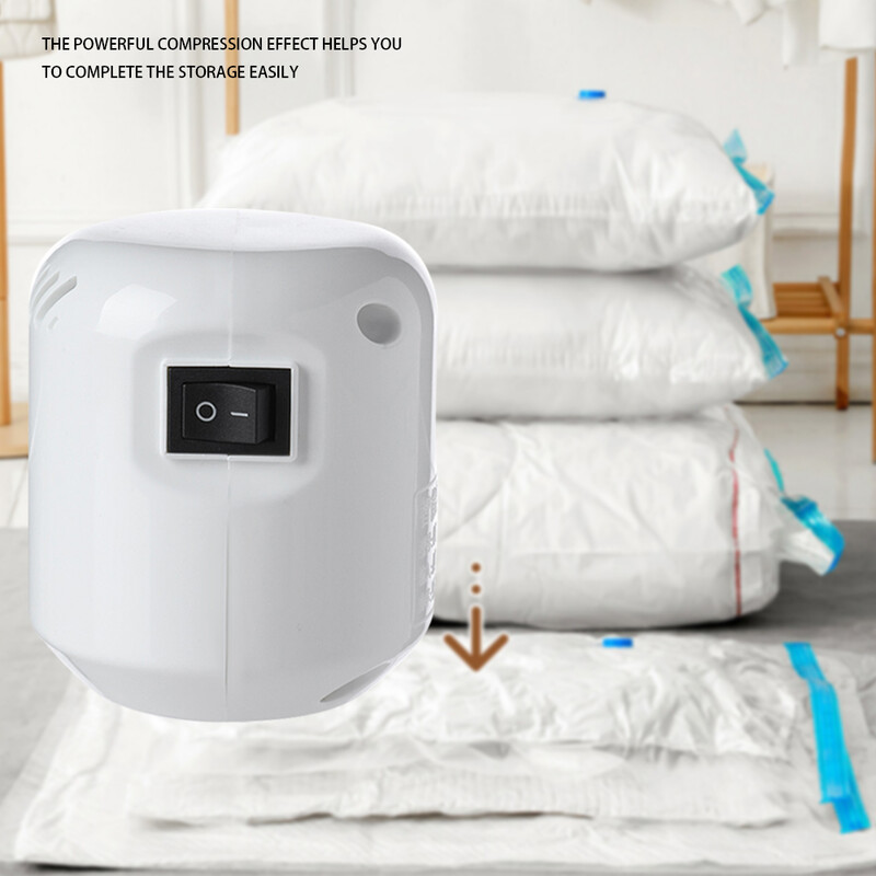 Vakuuminis sandarus kompresinio maišelio siurblys, nešiojamas elektrinis sandarinimo aparatas, 55 W darbą taupantis suspaudimo įrankis, skirtas drabužių laikymo maišams