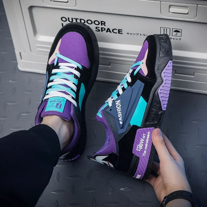 Pantofi noi pentru bărbați, pantofi de skateboard la modă, pantofi de alergat ocazional în aer liber pentru bărbați, cu platformă cu șireturi, pantofi de tenis, Zapatillas Hombre