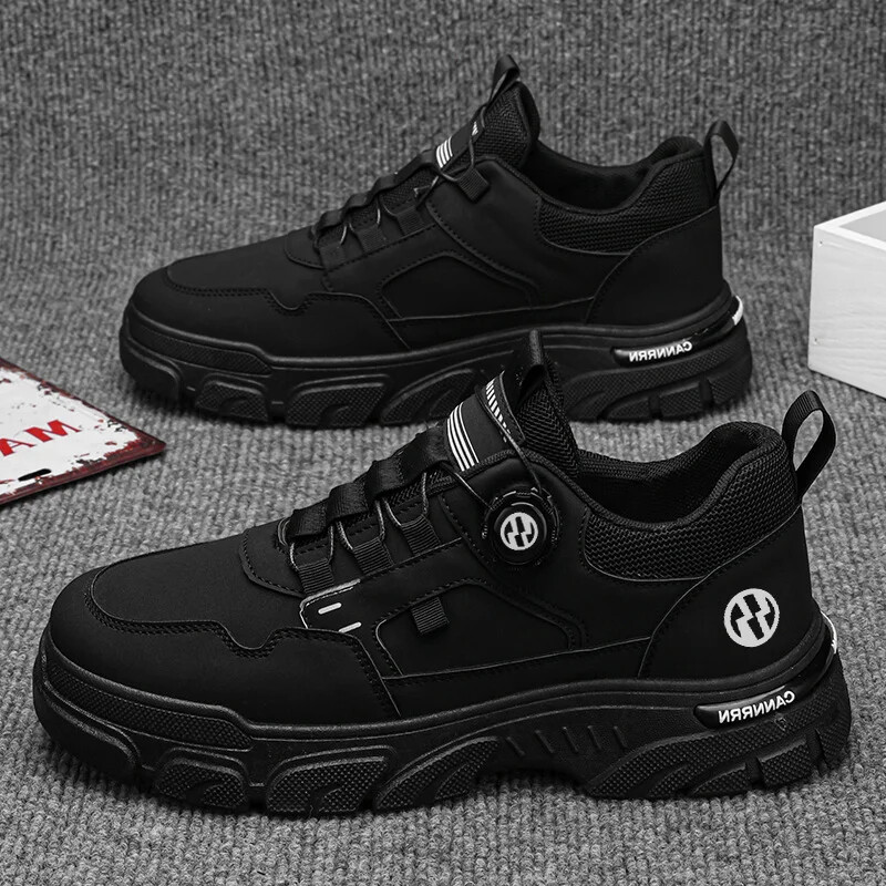 Pantofi sport casual noi de toamna respirabili pentru jogging confortabil, pantofi albi cu talpa groasa pentru barbati, pantofi vulcanizati