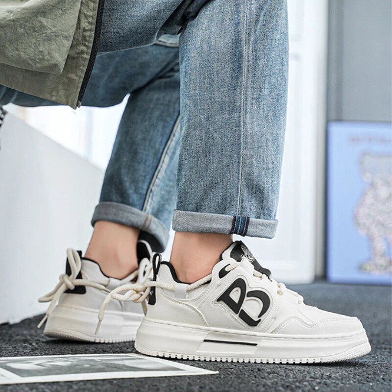 Bărbați de marcă pantofi casual pantofi de modă pentru bărbați, pantofi cu platformă pentru bărbați, confortabili, respirabili, pantofi albi pentru bărbați, Zapatillas De Hombre