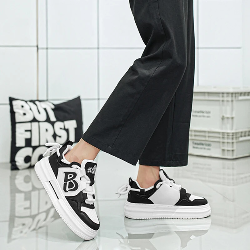 Bărbați de marcă pantofi casual pantofi de modă pentru bărbați, pantofi cu platformă pentru bărbați, confortabili, respirabili, pantofi albi pentru bărbați, Zapatillas De Hombre