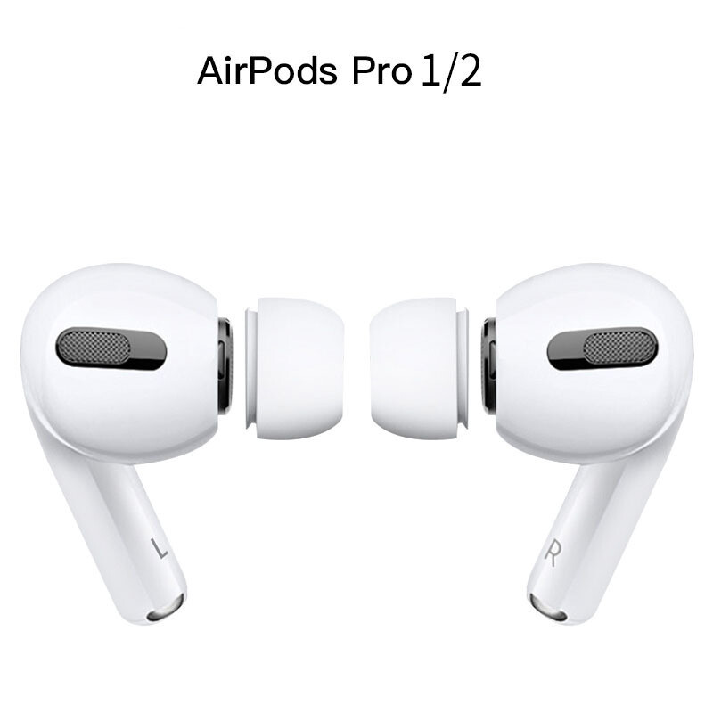 Tinka Apple ausinėms, AirPods ausų dangteliams, airpodspro ausų kištukams, 1/2 kartos universaliems keičiamiems silikoniniams ausinių antgaliams