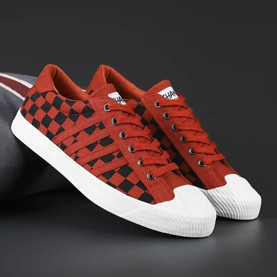 Pantofi de pânză pentru bărbați, pantofi vulcanizați pentru bărbați, pantofi pentru bărbați, pantofi pentru bărbați, cauciuc, toamnă, ocazional, pantofi pentru bărbați confortabili