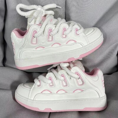 Pantofi groși Bărbați Femei 2024Nou Casual Pantofi comozi cu platformă Moda Talpă groasă Pantofi de pâine VulcanizeShoe Plus mărimea 36-44